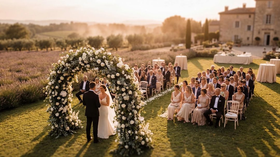 Signature d'un devis de prestation pour un mariage