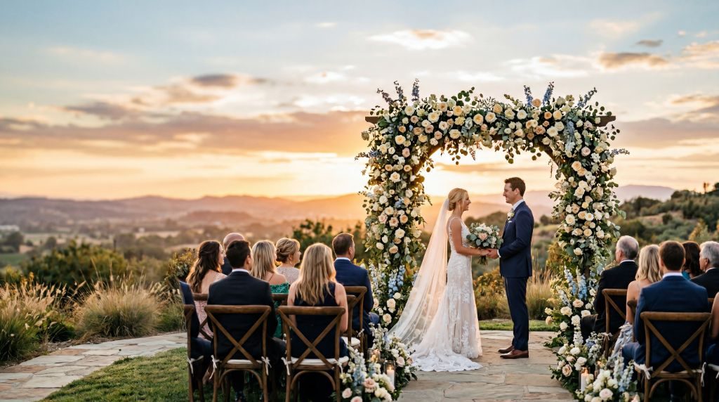 Photographe de mariage capturant un couple en lumière naturelle